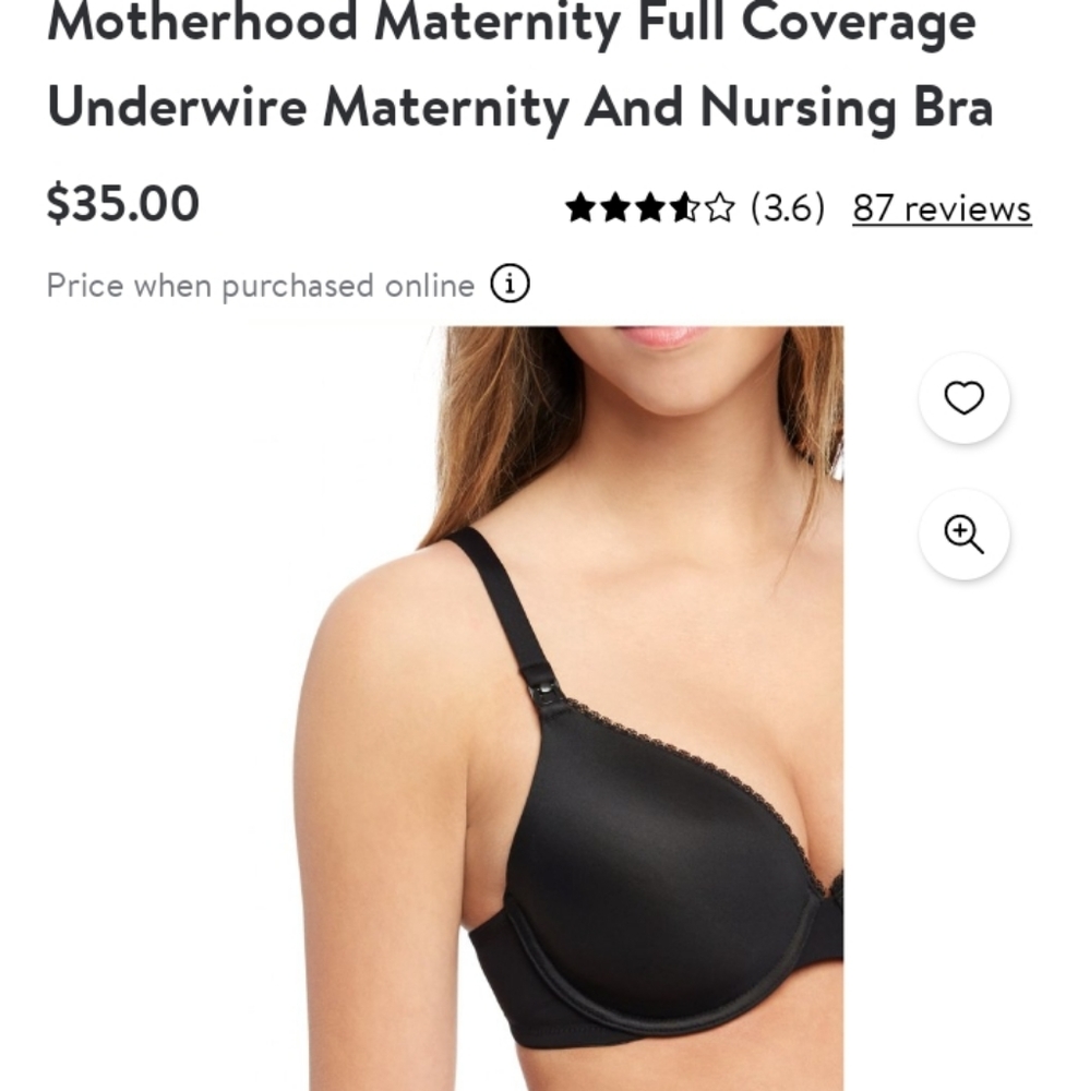 Motherhood nursing bra
